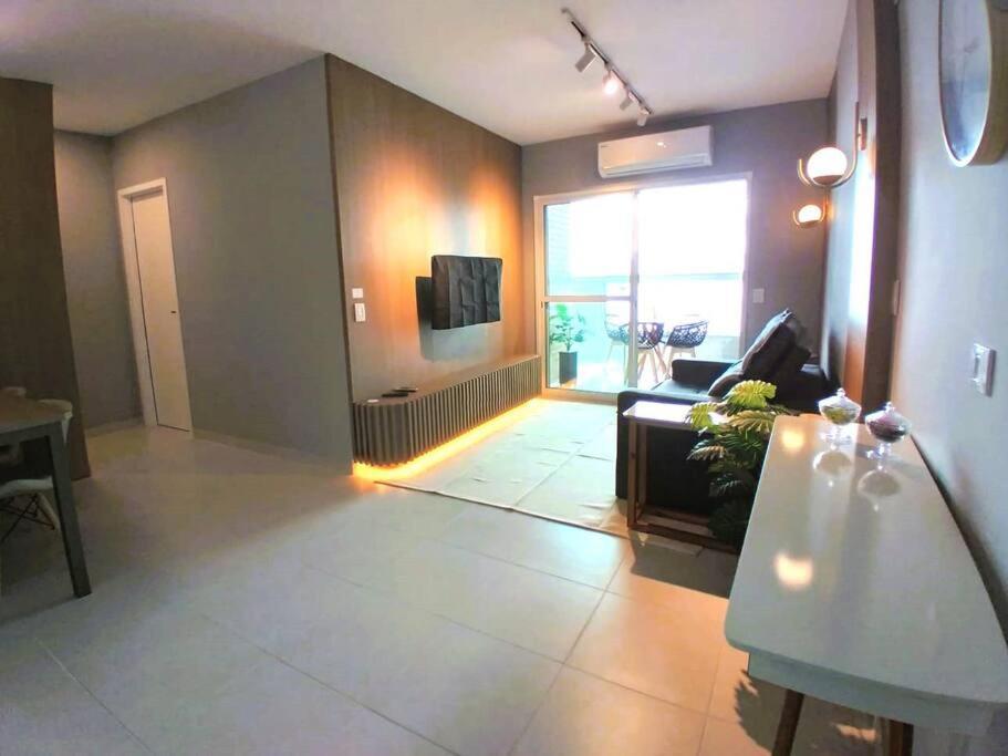 Ap Frente Mar Com Ar-Condicionado E Varanda Gourmet Mongaguá エクステリア 写真